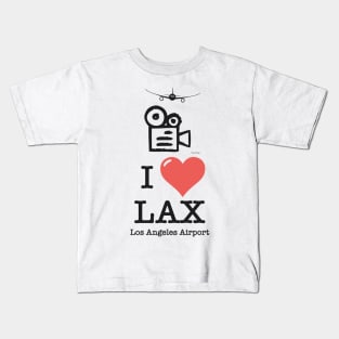 I Love LAX Los Angeles airport Kids T-Shirt